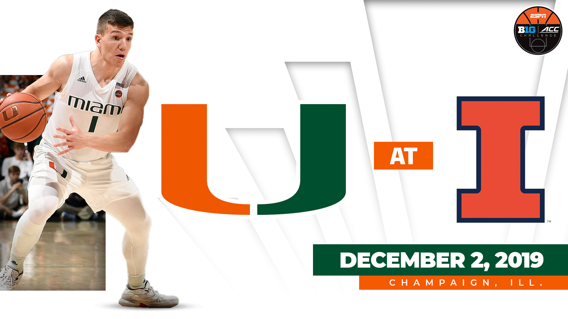 MBB to Play at Illinois in 2019 Big Ten/ACC Challenge
