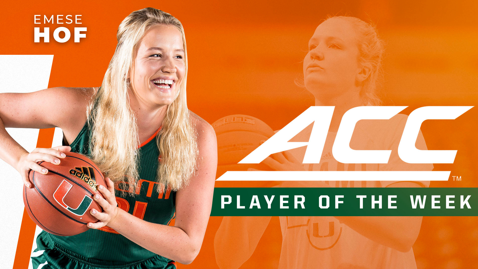 Hof Earns First ACC Player of the Week Honor