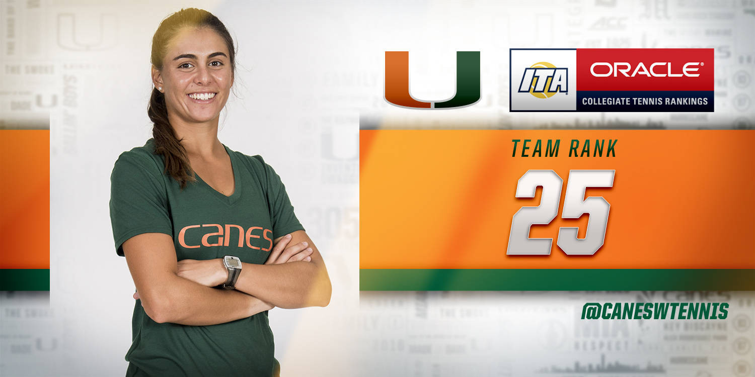 @CanesWTennis Earns 15th Straight Top-25 Finish