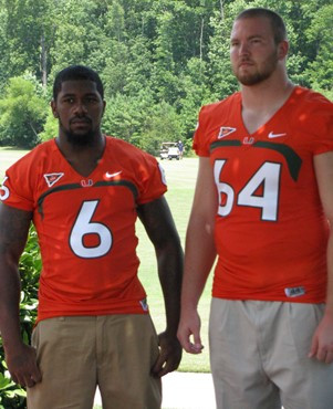 Jason Fox and Randy Phillips at the 2009 ACC Football Kickoff