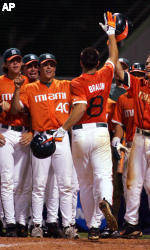 Hurricanes Down Mississippi State, 10-4, to Win Coral Gables Regional