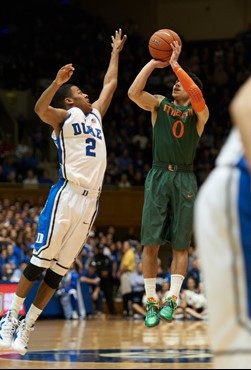 05 February 2012   Miami vs. Duke, from Cameron Indoor Stadium in Durham, NC.
