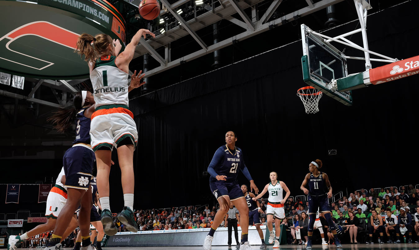 @CanesWBB Falls to No. 7/6 Notre Dame, 67-55