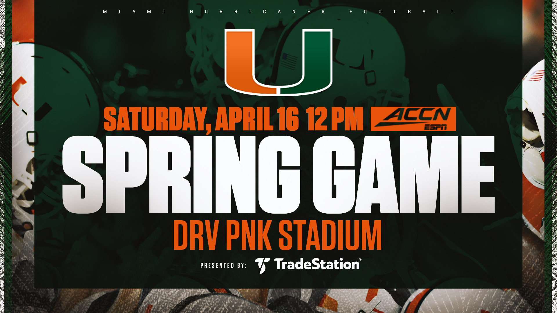 Miami Football to Play 2022 Spring Game at DRV PNK Stadium