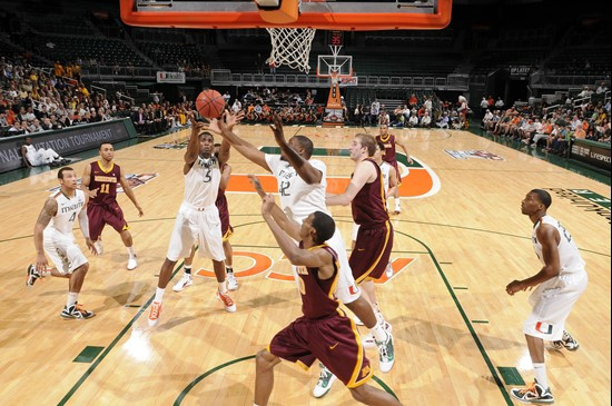 2012 Miami Hurricanes Men's Basketball vs Minnesota