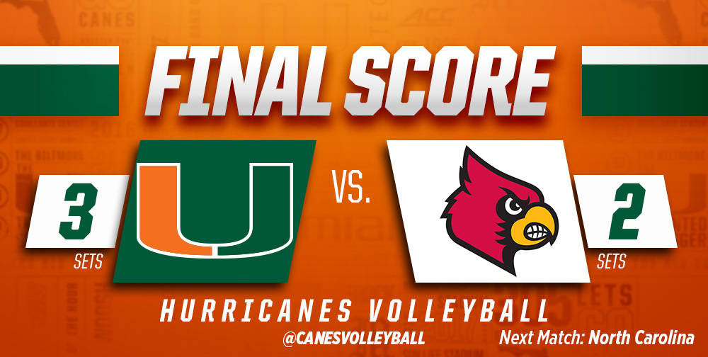 @CanesVB Outlasts Louisville, 3-2