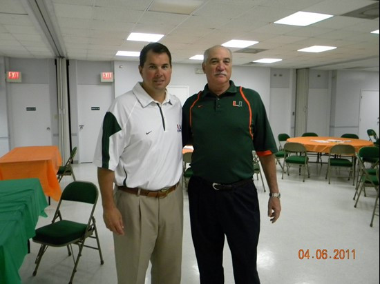 Coach Golden with marrow recipient