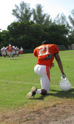 Hurricanes Practice in Full Pads for the First Time