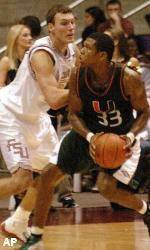 Canes Fall To FSU 72-55