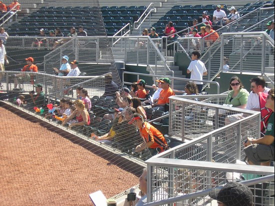 Fans await the start of Home Run Derby