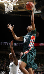Stroman Leads No. 9 Miami Past Michigan State, 76-60