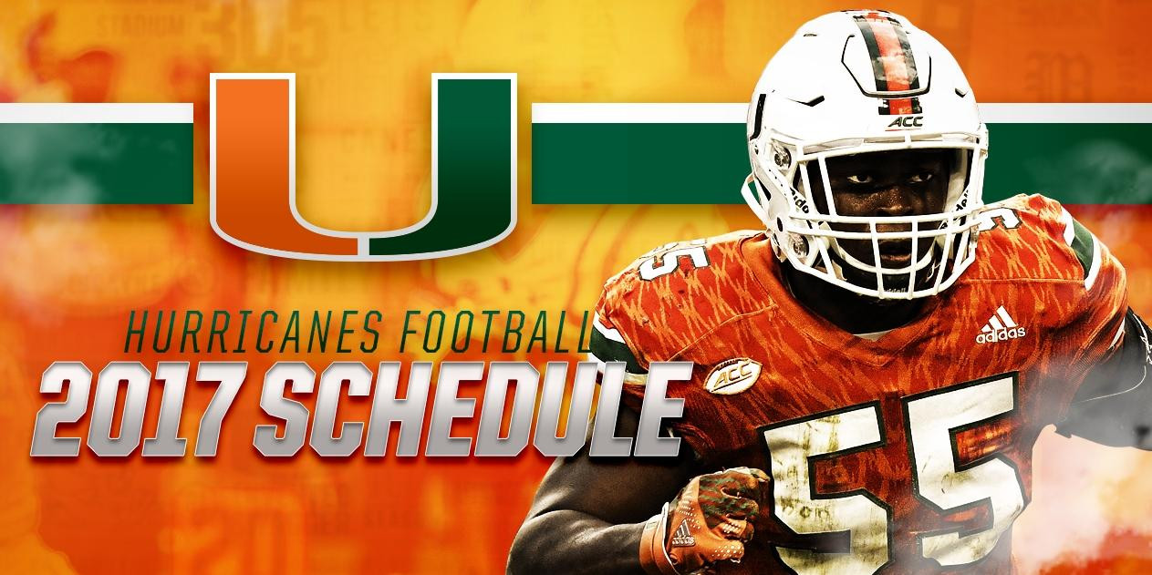 Miami Announces 2017 Football Schedule
