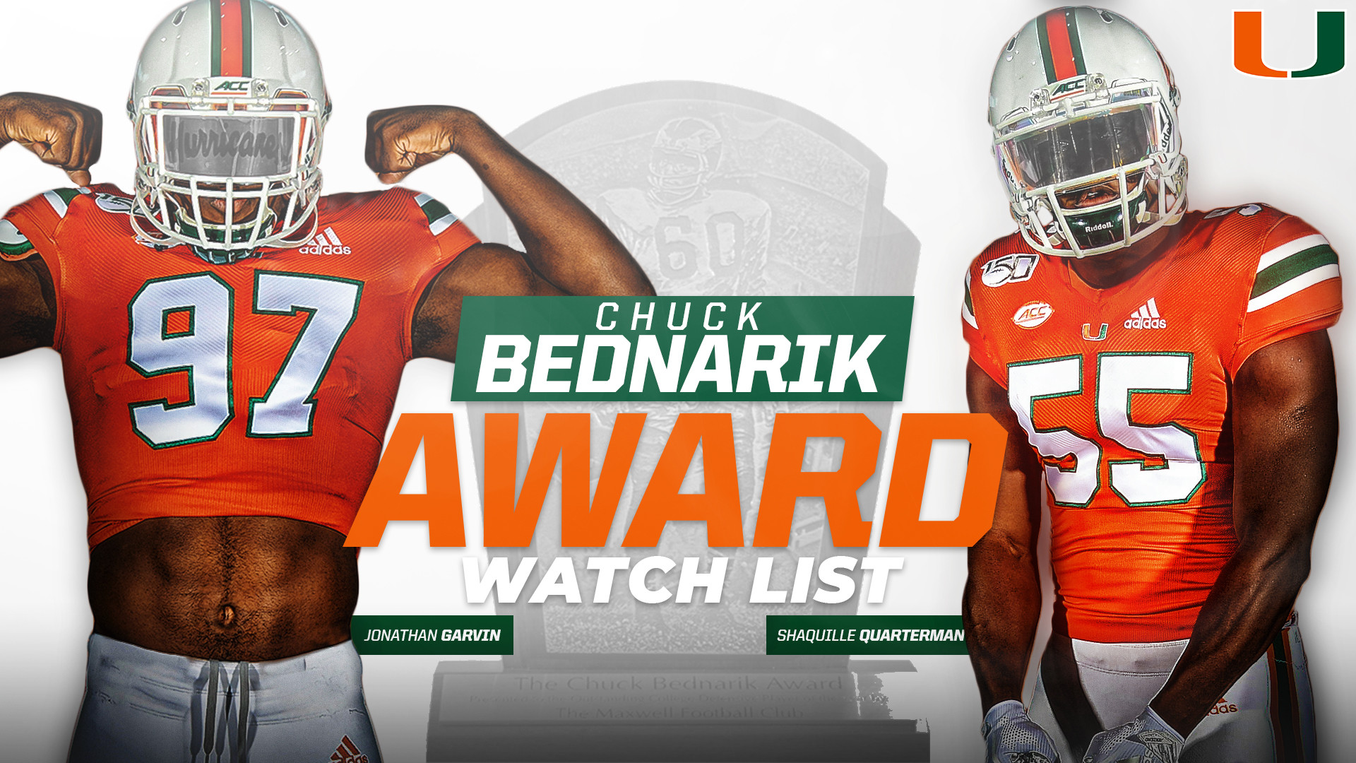 Garvin, Quarterman Named to Bednarik Watch List