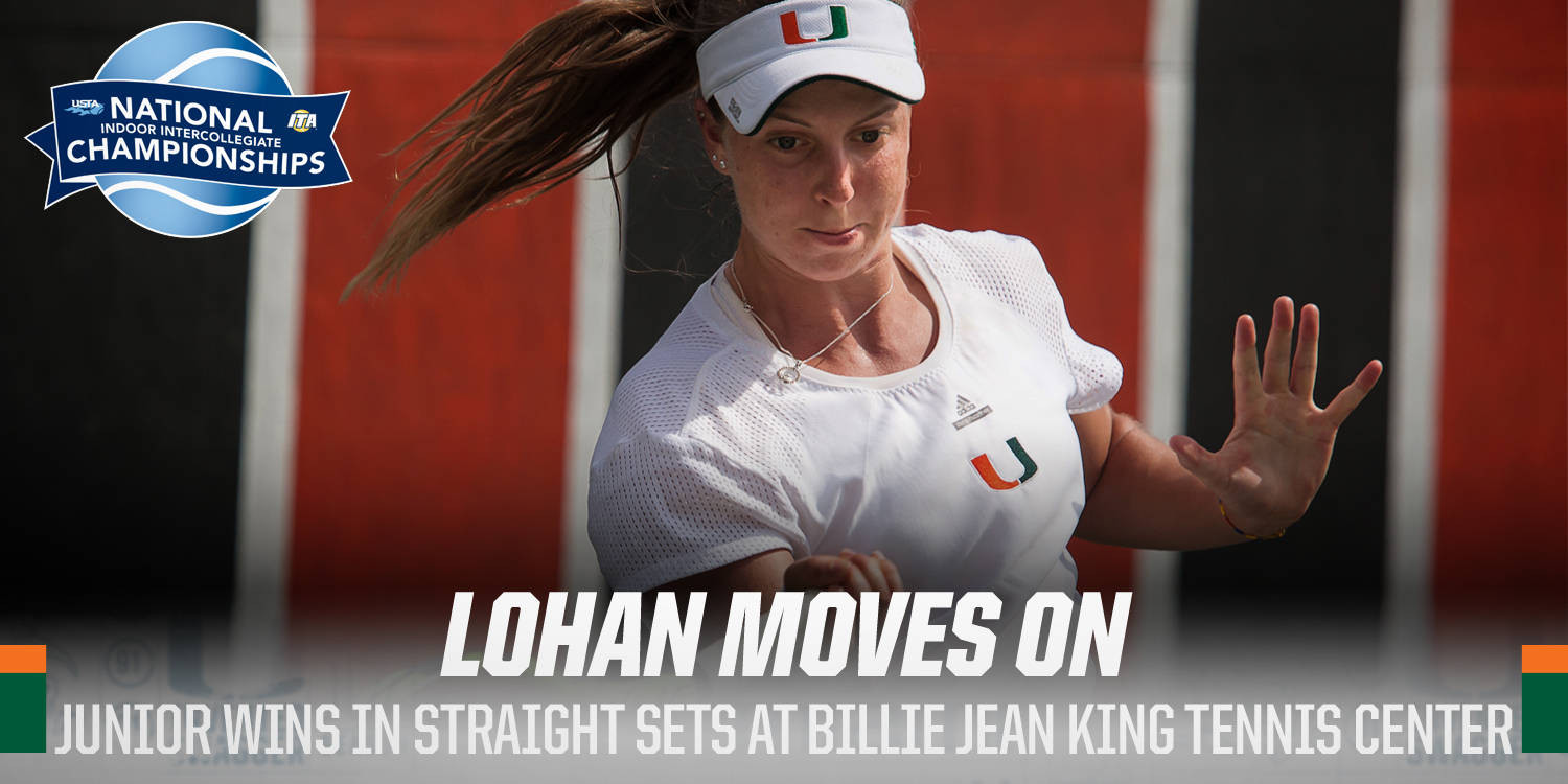Lohan Tops Asatrian at USTA/ITA National Indoors