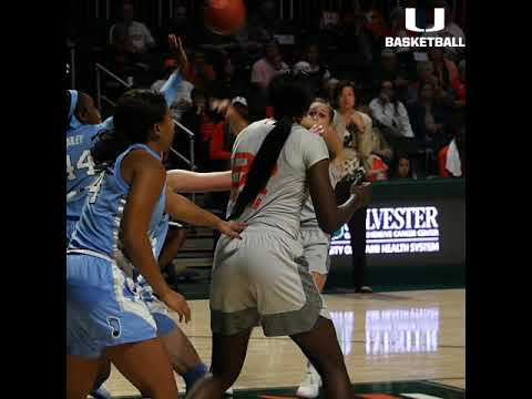 Miami Women's Basketball | vs. UNC Highlight | 1.20.19