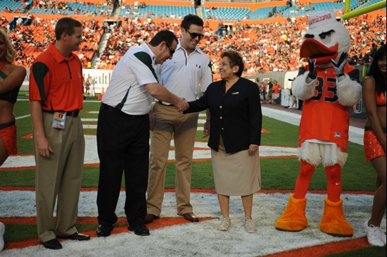 The University of Miami announcing a donation of $5 million from the Ted & Todd Schwartz Family Foundation.