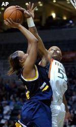 Women's Hoops Holds Off West Virginia, 82-74
