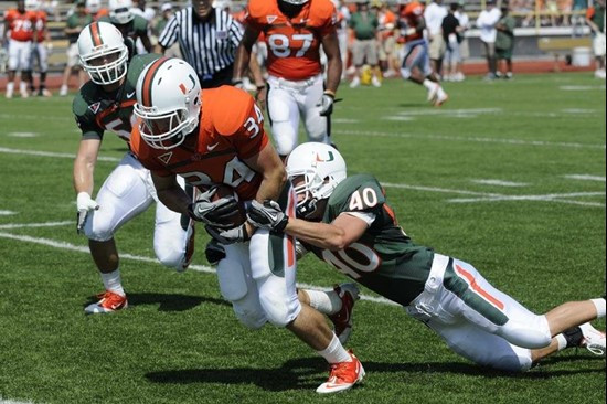Shawn O'Dare 2011 Miami Hurricanes Spring Football @ Traz-Powell