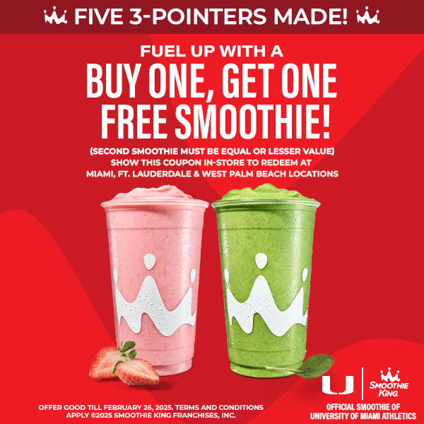 Smoothie King BOGO offer (Valid Today Only)