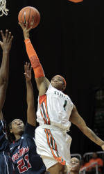 No. 12 Miami Routs Holy Cross, 89-49