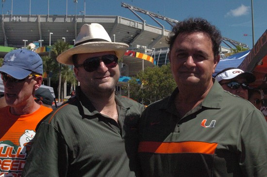 The #14'th ranked University of Miami Hurricanes play the Georgia Tech Yellow Jackets at Sun Life Stadium on October 05, 2013. Photo by Steven...