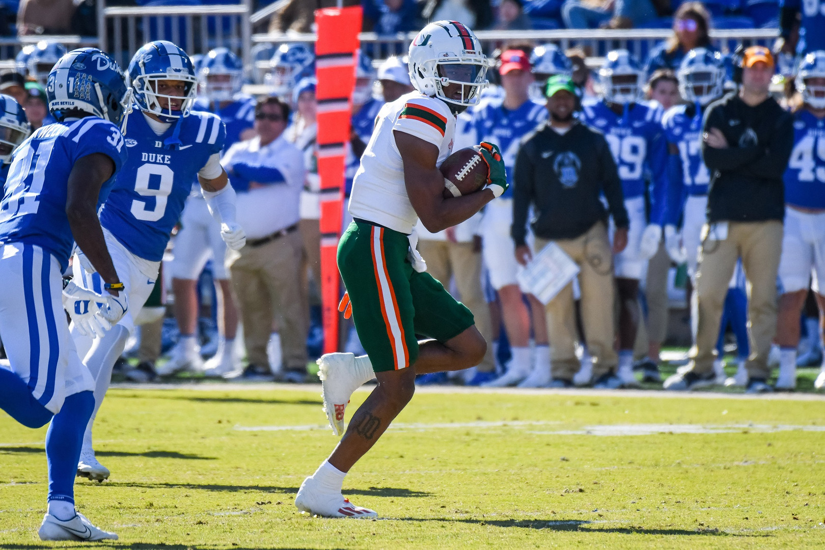 Hurricanes Throttle Blue Devils, 47-10, in Regular Season Finale