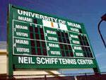 Electronic Scoreboard added to Neil Schiff Tennis Center