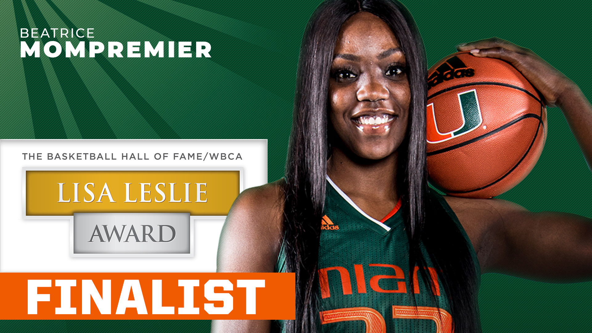 Mompremier Named Lisa Leslie Award Finalist