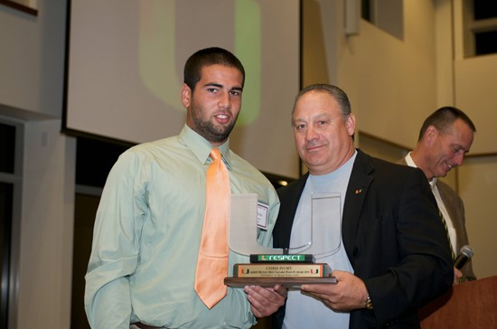 The University of Miami Annual Football awards ceremony was held at the Newman Alumni Center on the Coral Gables Campus on Sunday, December 12, 2010. ...
