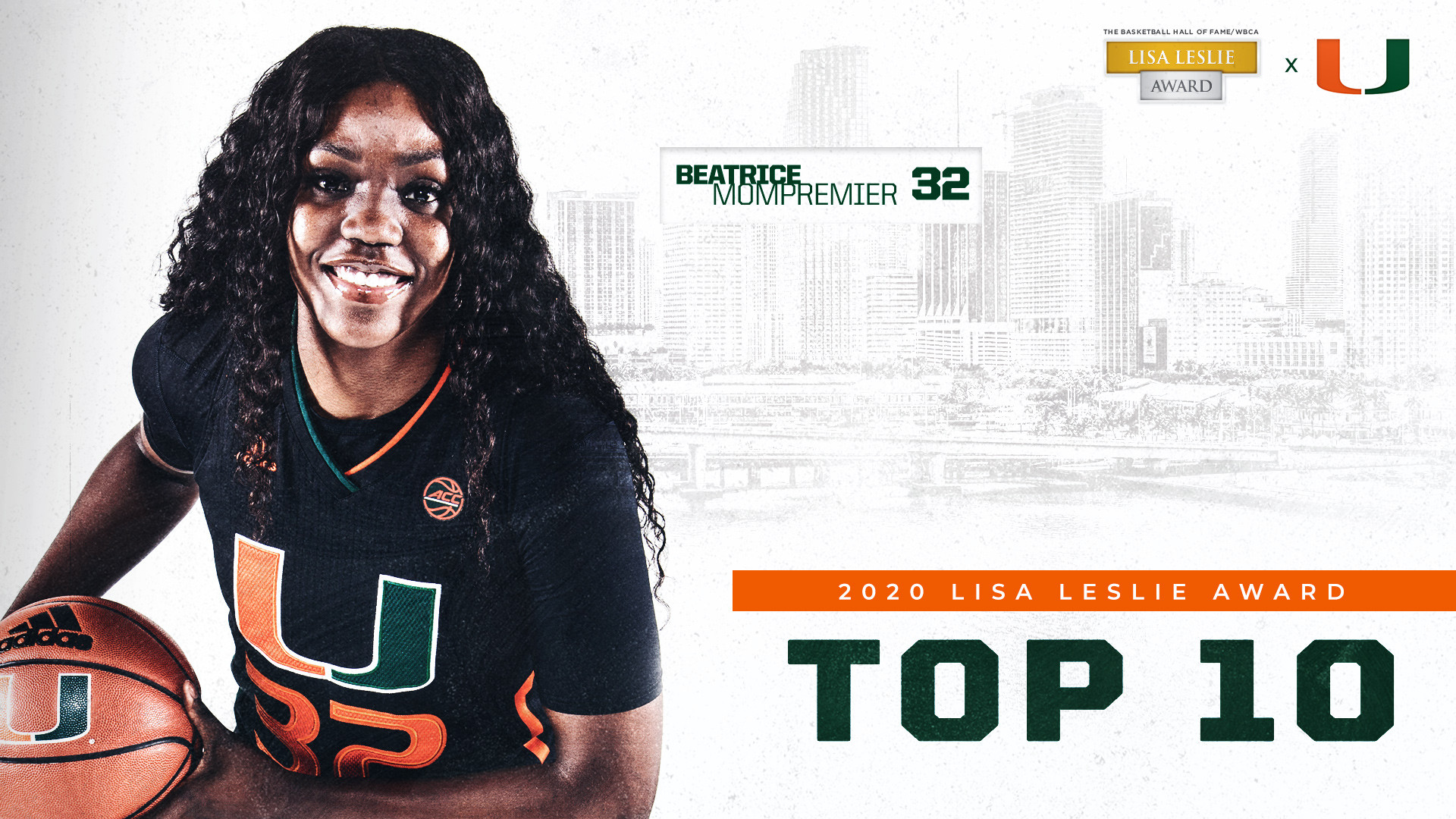 Mompremier Tabbed a Top 10 Candidate For Lisa Leslie Award