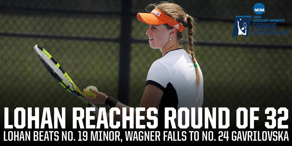 Lohan Tops No. 19 Minor in NCAA Singles Round One
