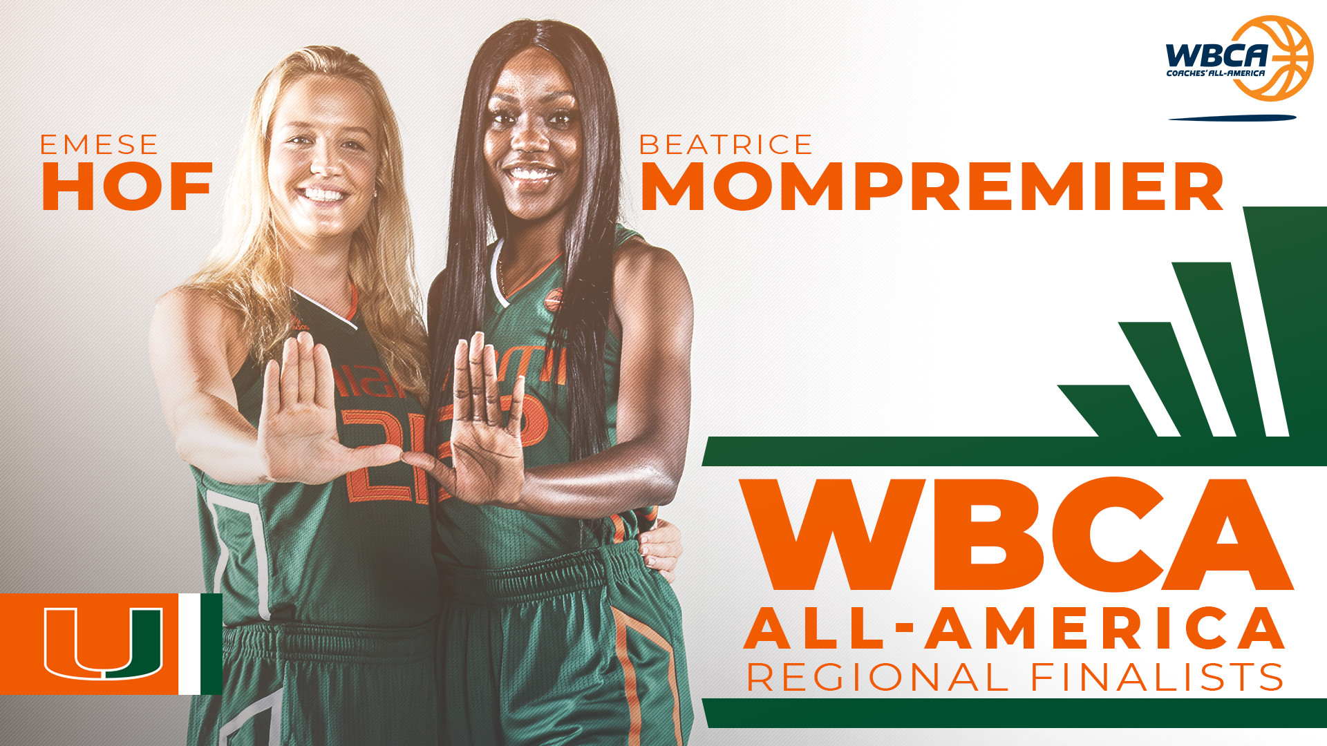 Hof and Mompremier Voted WBCA All-America Regional Finalists