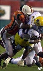 Miami Thumps McNeese St. 61-14