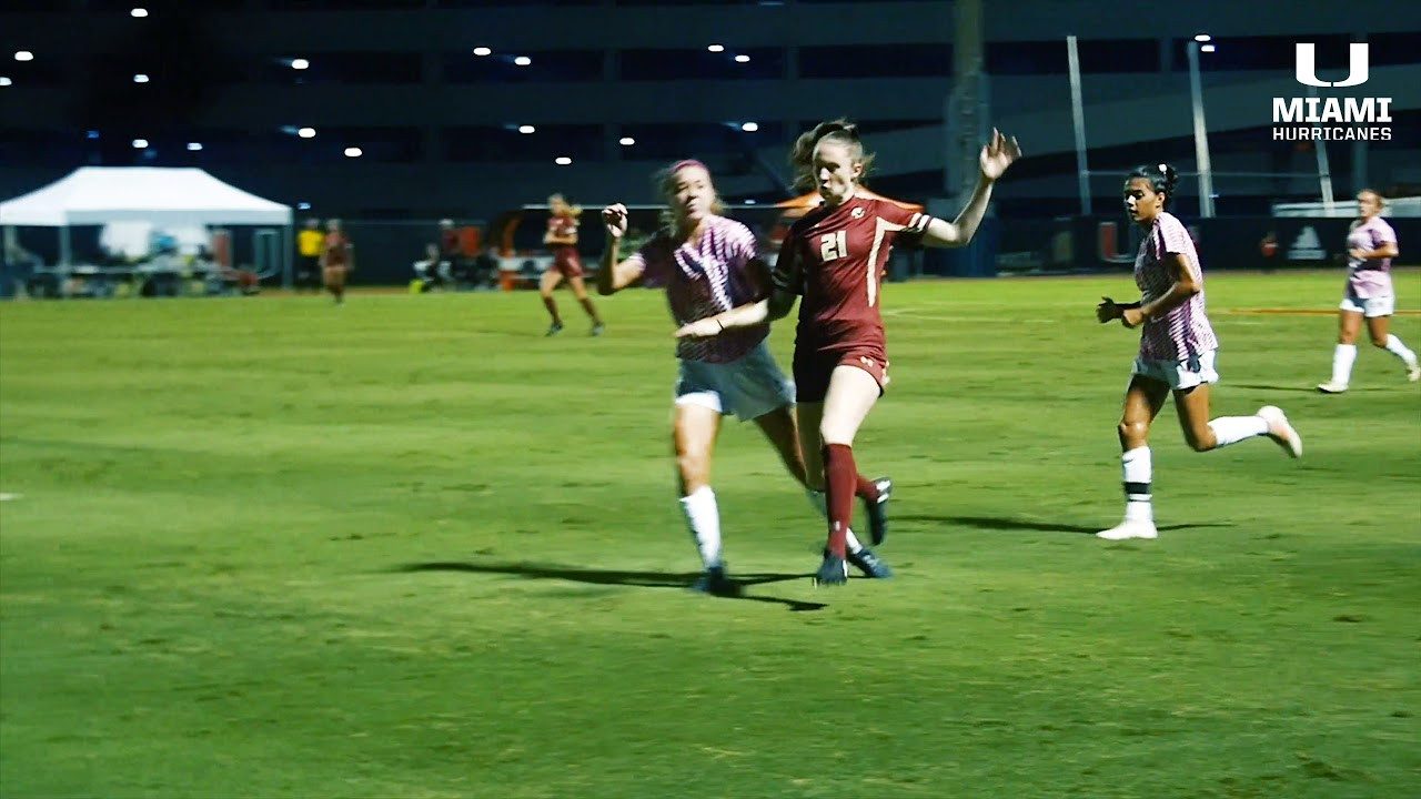 Canes Soccer vs. BC | Highlights |10.15.18