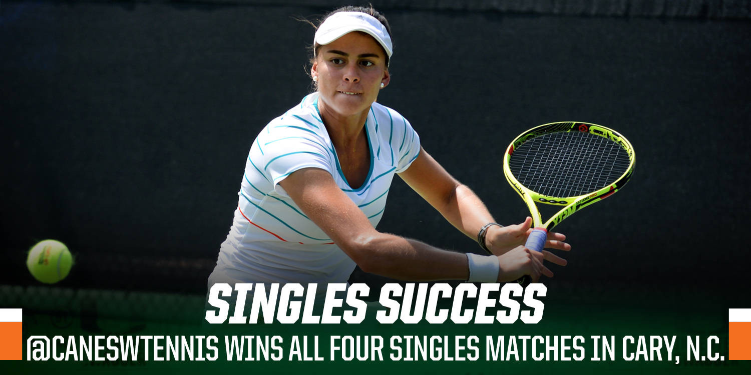Miami 4-0 in Singles on Day Two at Duke Invite