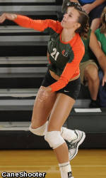 No. 22 Miami Volleyball Falls in Epic Match at Clemson