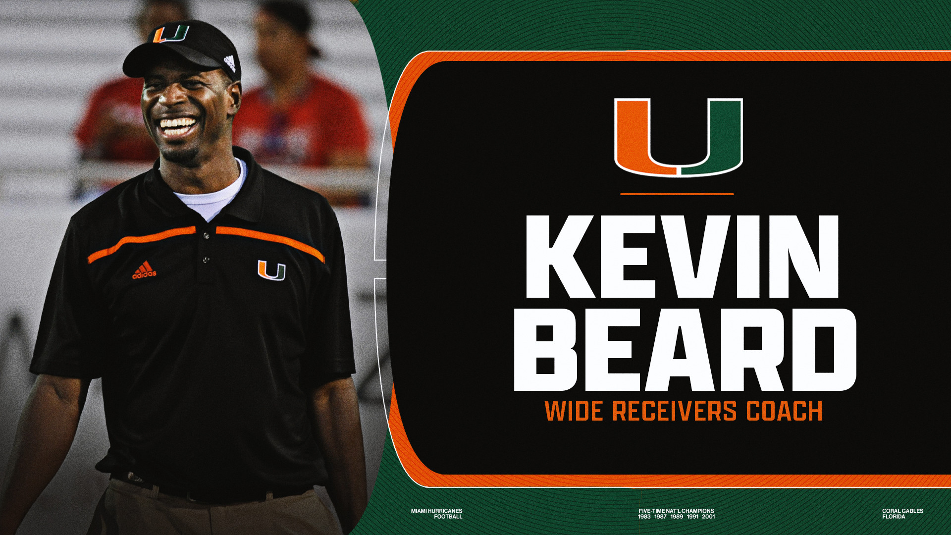 Beard Back at Alma Mater As Wide Receivers Coach