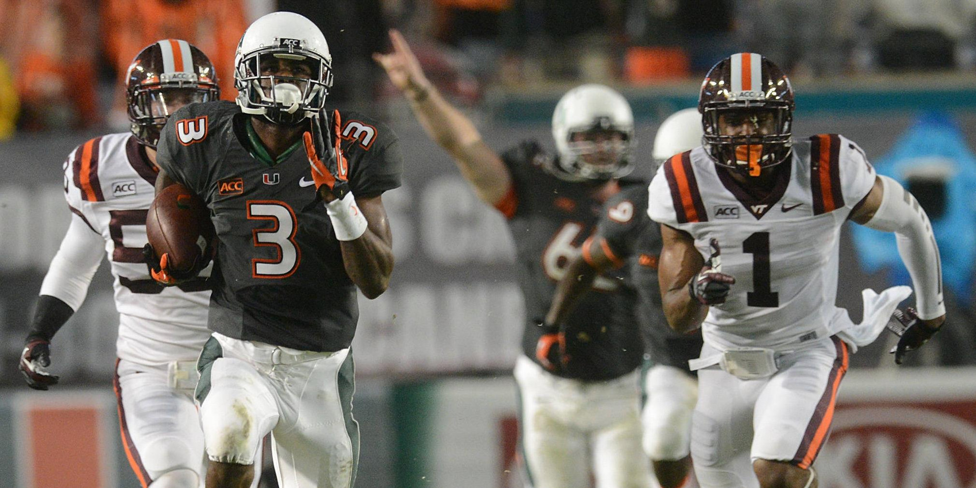 Football Slips in 42-24 Setback vs. Va Tech