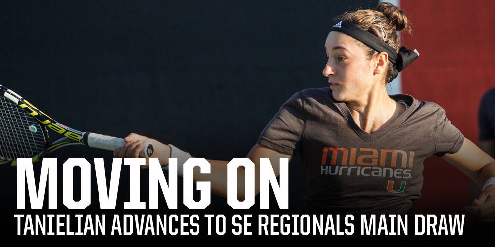 Tanielian Makes Southeast Regionals Main Draw