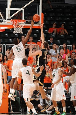 2012 Miami Hurricanes Men's Basketball vs Wake Forest