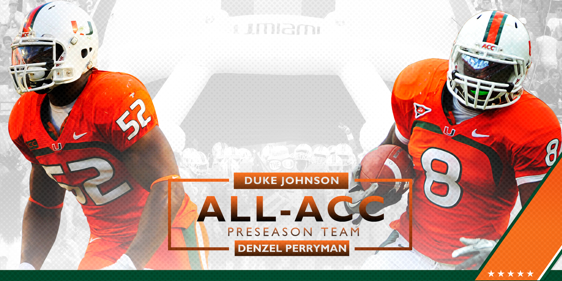 Johnson, Perryman Named Preseason All-ACC