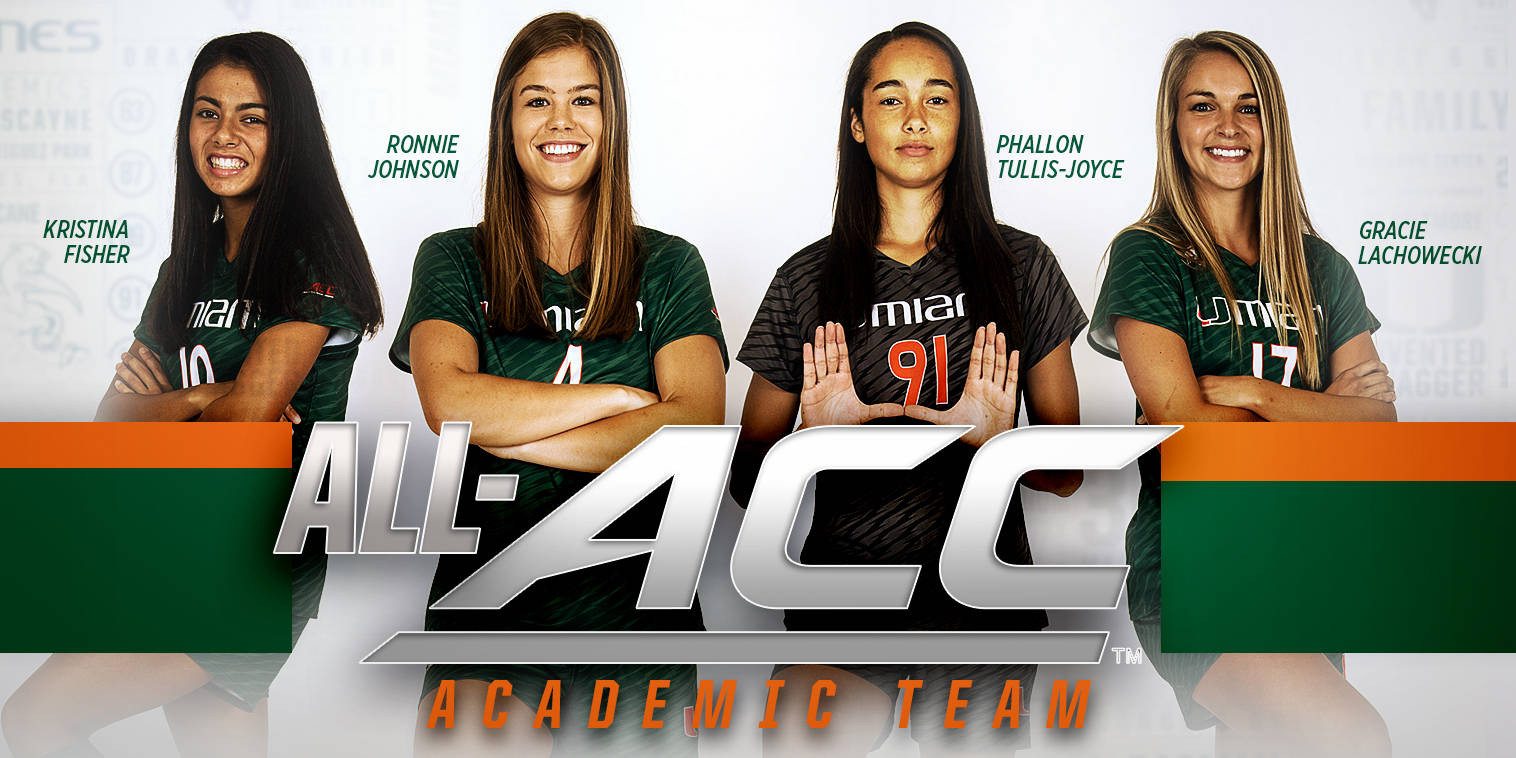 Four @CanesFutbol Players on All-ACC Academic Team
