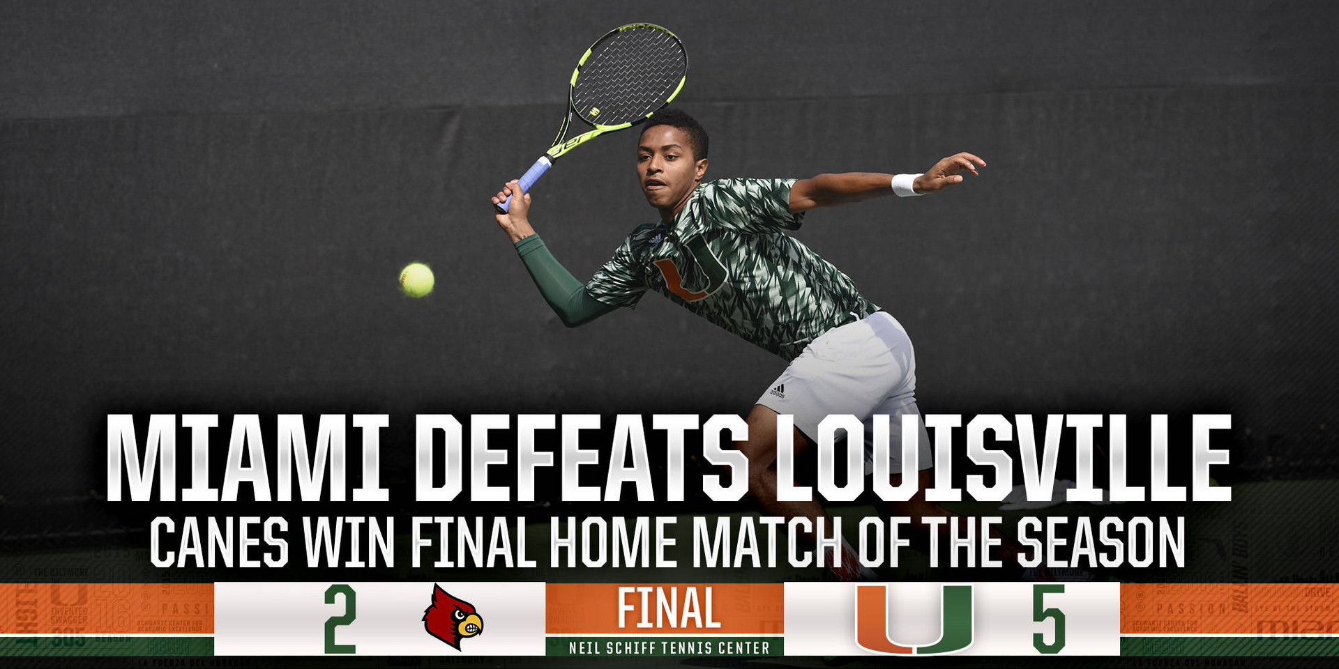 No. 75 Miami Defeats Louisville, 5-2