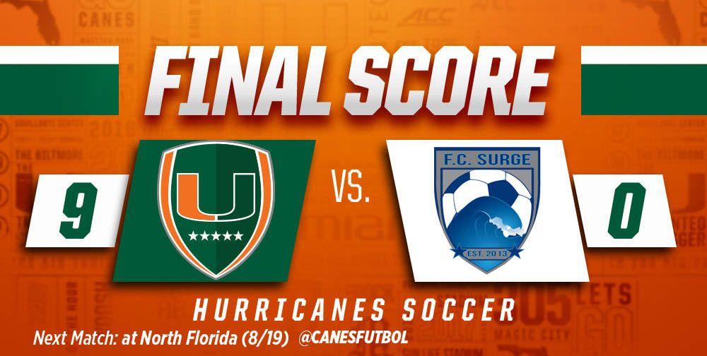 Two Freshmen Tally Hat Tricks in Miami's 9-0 Win