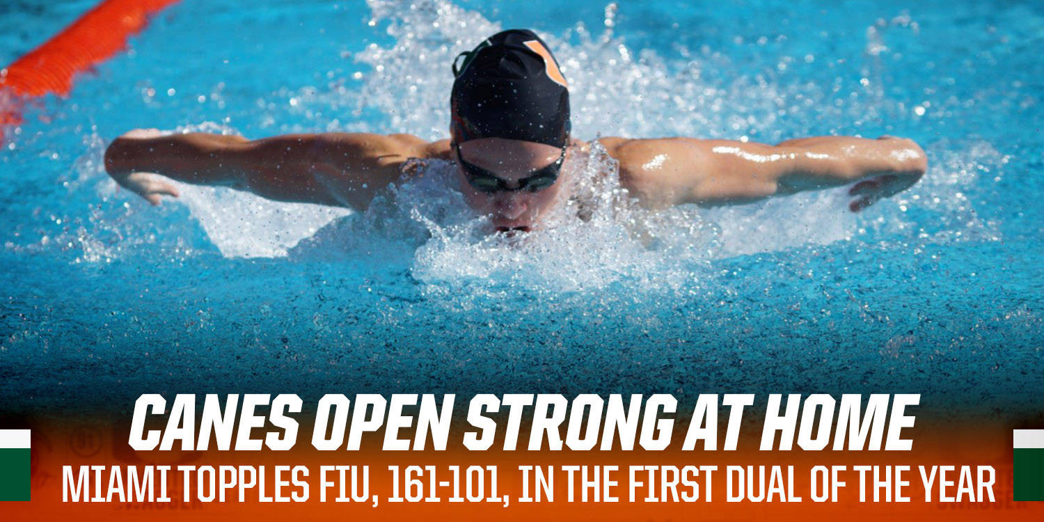 Swimming & Diving Tops FIU 161-101 in First Dual Meet