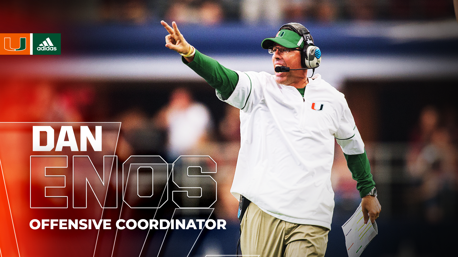 Miami Hires Enos as Offensive Coordinator/Quarterbacks Coach