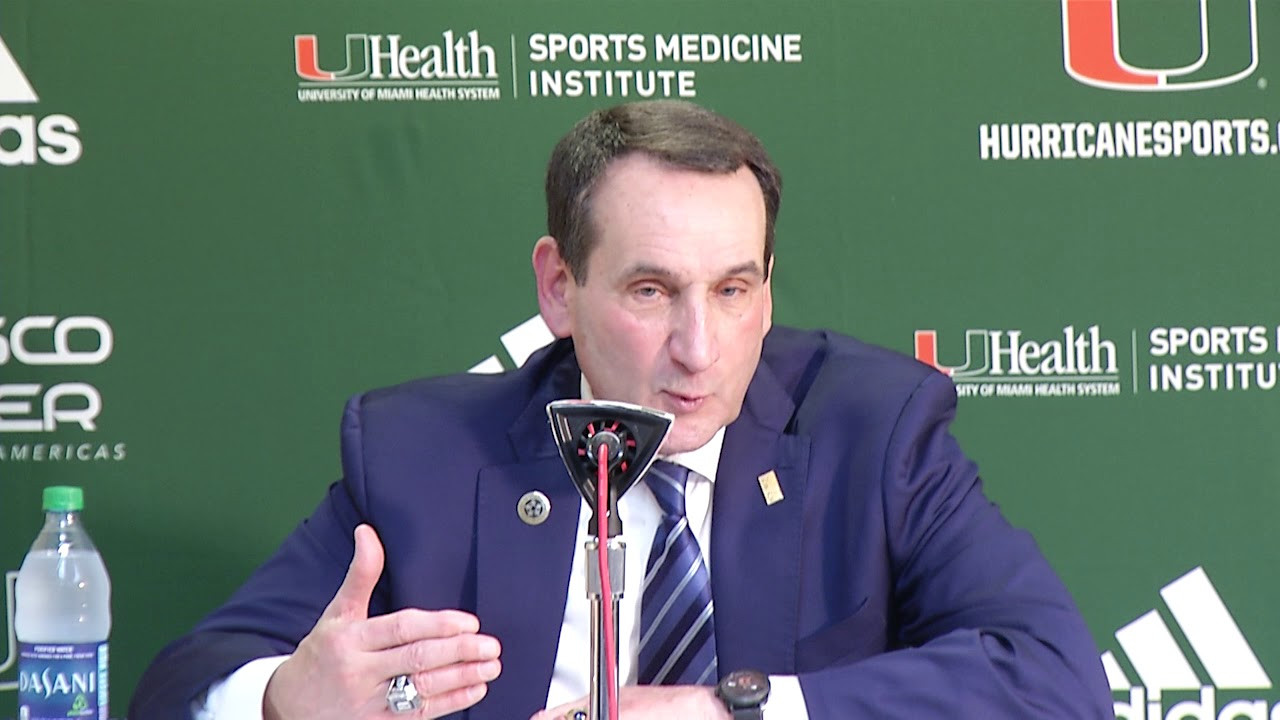 Duke Coach Mike Krzyzewski | Post Game Presser vs. Miami | 1.15.2018