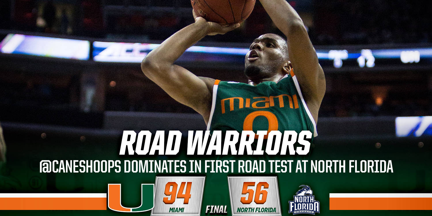 Canes Hoops Dominates in Road Test at UNF