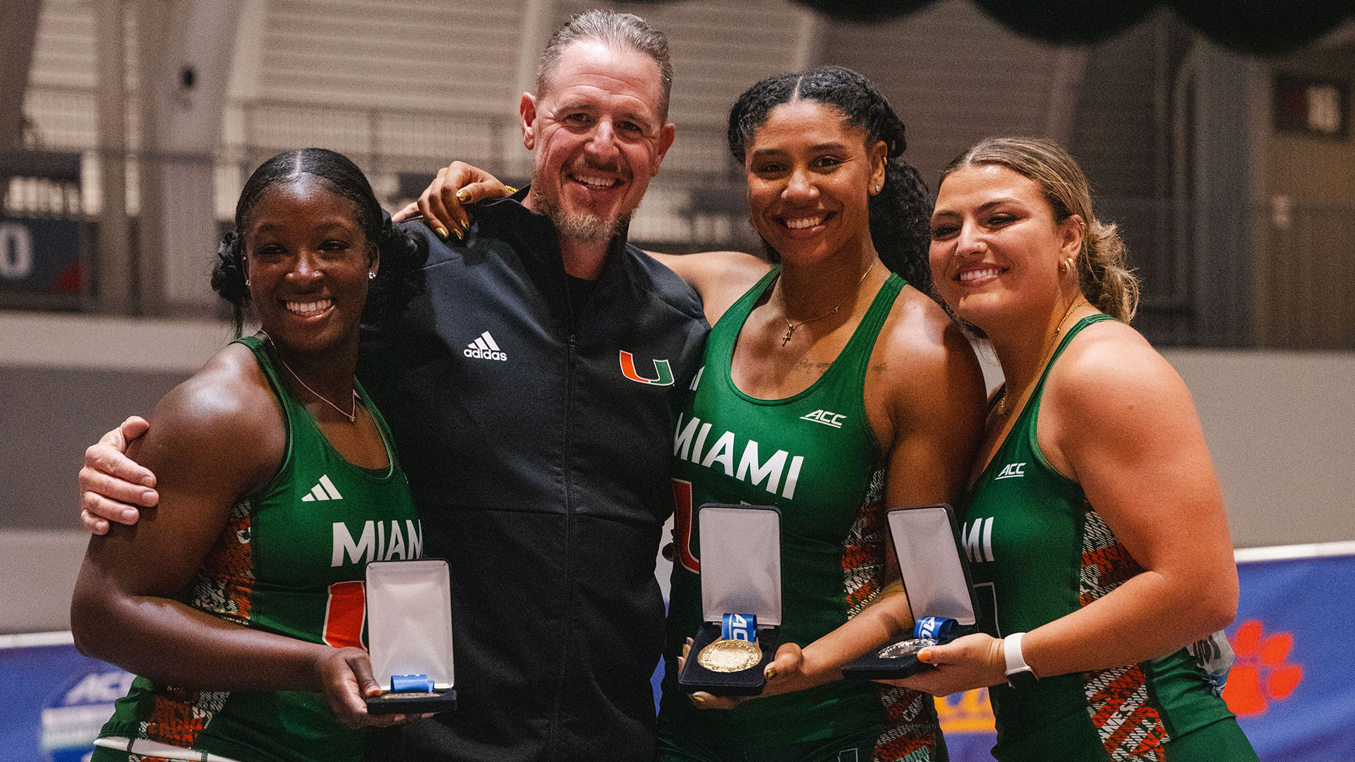 Hurricanes Sweep Women’s Weight Throw Podium on Day One of ACC Championships