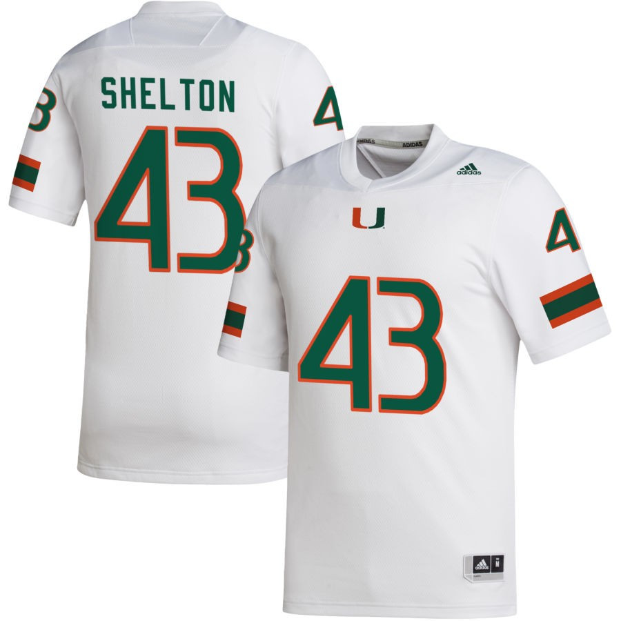 Men's adidas White Miami Hurricanes NIL Replica Football Jersey